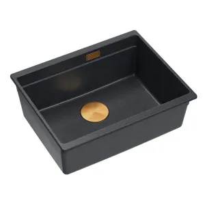 Quadron Quadron - Granitový drez Logan 100 Black Metallic Oceľ HQJ6045U8_BS_U