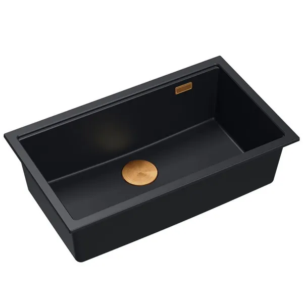 Quadron Quadron - Granitový drez Logan 110 Black Meď HQD7644U7_PVDC1_U