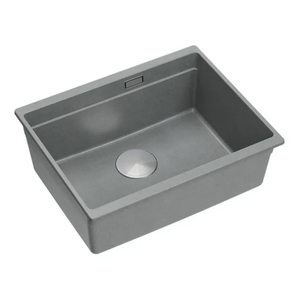 Quadron Quadron - Granitový drez Logan 100 Grey Metallic Oceľ HQJ6045U5_BS_U