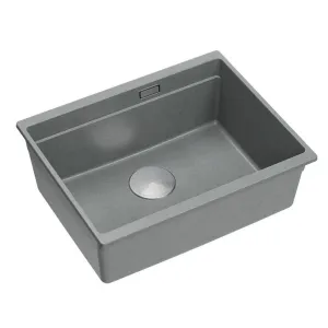 Quadron Quadron - Granitový drez Logan 100 Grey Metallic Oceľ HQJ6045U5_BS_U