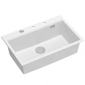 Quadron Quadron - Granitový drez MARC 110 WORKSTATION White Meď HQM7650U1_PVDC1