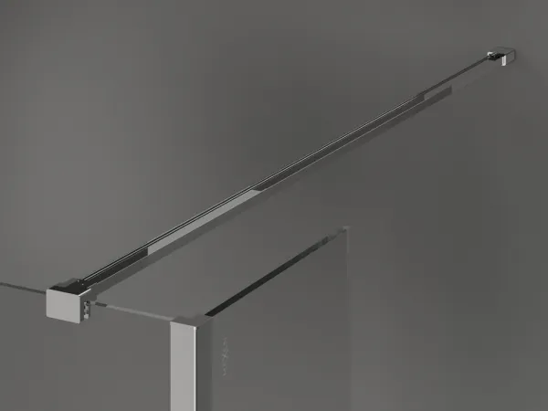 MEXEN/S - Kioto Sprchová zástena WALK-IN 100 x 40, transparent, chróm 800-100-212-01-00-040