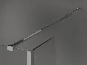 MEXEN/S - Kioto Sprchová zástena WALK-IN 90 x 70 x 40, transparent, chróm 800-090-070-221-01-00-040