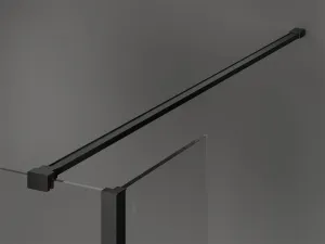 MEXEN/S - Kioto Sprchová zástena WALK-IN 100 x 30, transparent, čierna 800-100-212-70-00-030