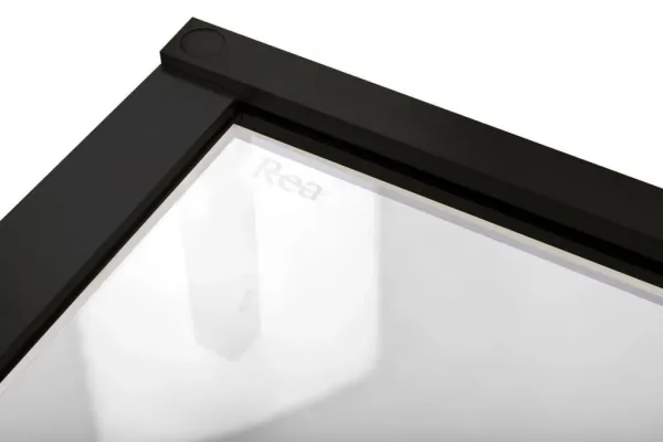 REA/S - Sprchová kabína Hugo Black 80x80 KPL-45220