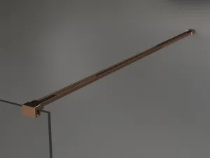 MEXEN/S - KIOTO samostatne stojaca sprchová zástena 110 x 200, grafit, růžové zlato 800-110-002-60-40