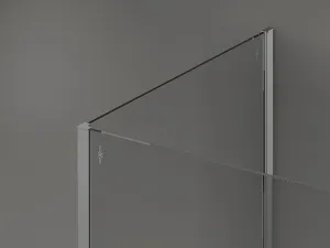 MEXEN/S - Kioto Sprchová zástena WALK-IN 90 x 70 x 40, čierny vzor, chróm 800-090-070-221-01-70-040