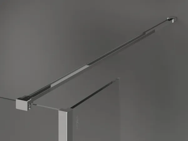 MEXEN/S - Kioto Sprchová zástena WALK-IN 90 x 40, transparent, chróm 800-090-212-01-00-040
