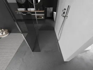 MEXEN/S - Kioto Sprchová zástena WALK-IN 110 x 105 x 40, transparent, chróm 800-110-105-221-01-00-040