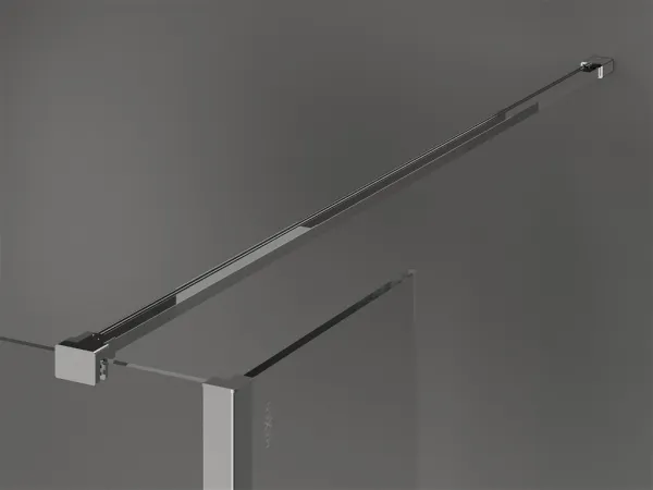 MEXEN/S - Kioto Sprchová zástena WALK-IN 110 x 40, čierny vzor, chróm 800-110-212-01-70-040