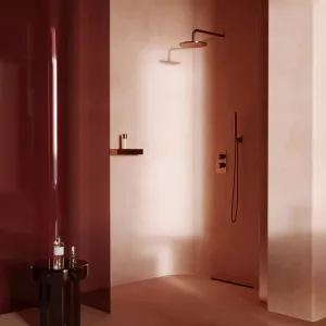 OMNIRES - CONTOUR termostatický sprchový podomietkový systém, kartáčovaná meď SYSCT11CPB