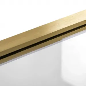 REA - Skladacia vaňová zástena AGAT-2 80 BRUSH GOLD REA-W2500