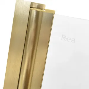 REA - Skladacia vaňová zástena Agat-3 120 BRUSH GOLD REA-W2501