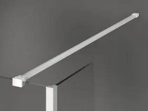 MEXEN/S - Kioto Sprchová zástena WALK-IN voľne stojaca 100 x 30 x 30, transparent, biela 800-100-030-222-20-00-030