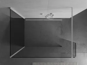MEXEN/S - Kioto Sprchová zástena WALK-IN 100 x 100 x 30, transparent, biela 800-100-100-221-20-00-030