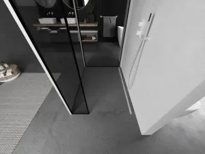 MEXEN/S - Kioto Sprchová zástena WALK-IN 120 x 120 x 30, čierny vzor, biela 800-120-120-221-20-70-030