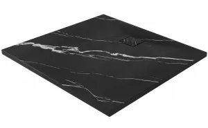 REA - Sprchová vanička Magnum CARRARA BLACK 90x90 REA-K7008