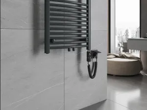 MEXEN/S - Ares radiátor + vykurovacia tyč 1800 x 600 mm, 900 W, antracit W102-1800-600-2900-66
