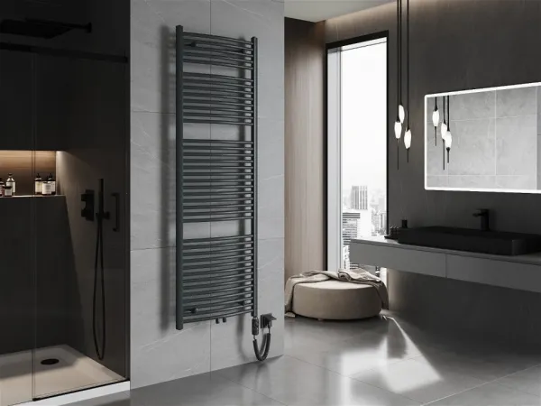 MEXEN/S - Ares radiátor + vykurovacia tyč 1800 x 600 mm, 900 W, antracit W102-1800-600-2900-66