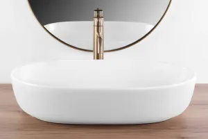 REA - Umývadlo na dosku CLEO 61 WHITE MATT REA-U9653