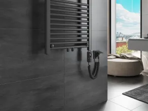 MEXEN/S - Mars radiátor + vykurovacia tyč 1800 x 500 mm, 900 W, antracit W110-1800-500-2900-66