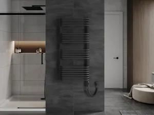 MEXEN/S - Apollo radiátor + vykurovacia tyč 1210 x 550 mm, 600 W, antracit W117-1210-550-2600-66