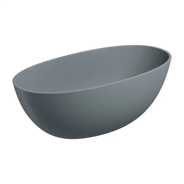 OMNIRES - SHELL M+ voľne stojaca vaňa, 148 x 75 cm, sivá/popol SHELL148WWAG