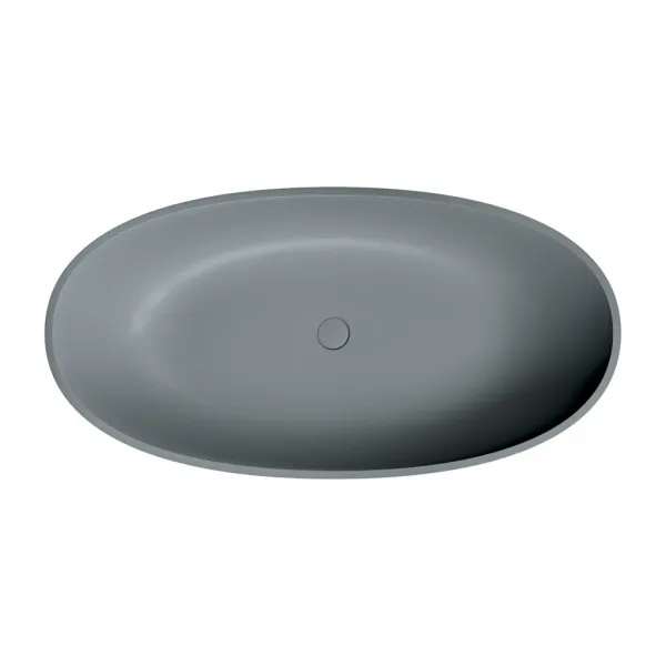 OMNIRES - SHELL M+ voľne stojaca vaňa, 148 x 75 cm, sivá/popol SHELL148WWAG
