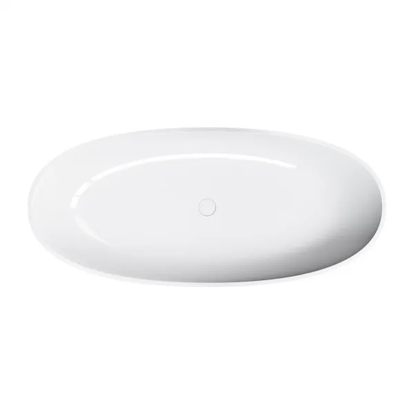 OMNIRES - SHELL M+ voľne stojaca vaňa,, 175 x 78 cm, biela lesk SHELL175WWBP