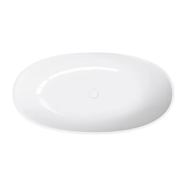 OMNIRES - SHELL M+ voľne stojaca vaňa, 148 x 75 cm, biela lesk SHELL148WWBP