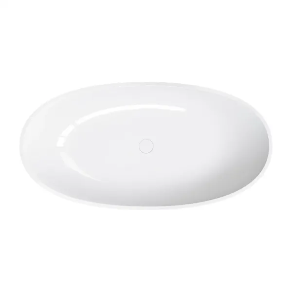 OMNIRES - SHELL M+ voľne stojaca vaňa, 148 x 75 cm, biela lesk SHELL148WWBP