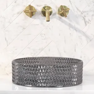 REA - Umývadlo na dosku Cristal Black REA-U9671