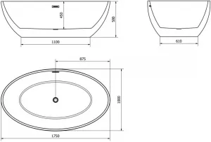 Mexen Nike, 175 x 100 cm 54071751000-01
