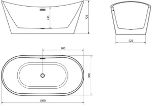 Mexen Montana, 180 x 90 cm 52011809000-95