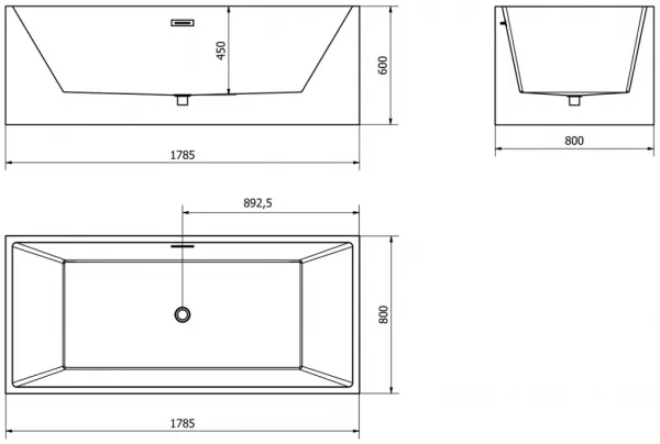 Mexen Vigo 178,5 x 80 cm 51251788075-01