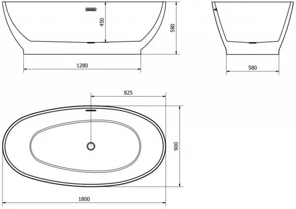 MEXEN Bilbao 180 x 90 cm 51311809000-01