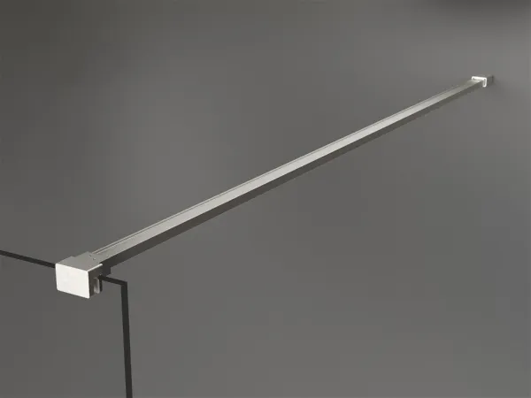 MEXEN/S - Kioto Sprchová zástena Walk-in 80 x 200, biely vzor 8 mm, nikel kartáčovaná 800-080-101-97-85