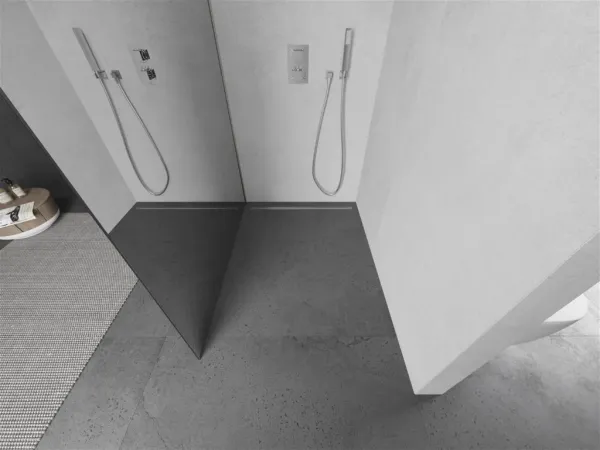 MEXEN/S - Kioto Sprchová zástena WALK-IN 70 x 200, zrkadlové 8 mm, nikel kefovaná 800-070-101-97-50