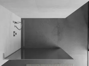 MEXEN/S - Kioto L Sprchová zástena WALK-IN 100 x 200, zrkadlové, chróm 800-100-103-01-50