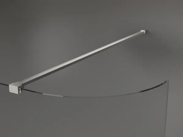 MEXEN/S - Kioto Sprchová zástena WALK-IN 120 x 200, transparent 8 mm, nikel kartáčovaný 800-120-101-97-06