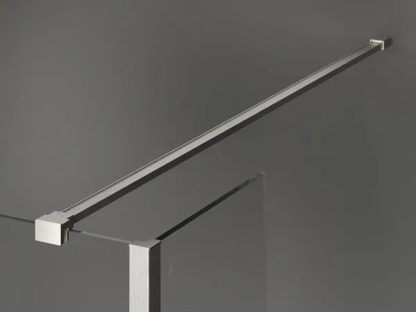 MEXEN/S - Kioto Sprchová zástena WALK-IN 90 x 40, transparent, nikel kefovaná 800-090-212-97-00-040