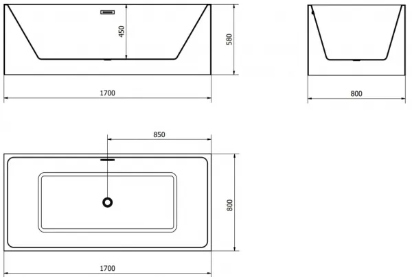 MEXEN Nita 170 x 80 cm 52091708075-01
