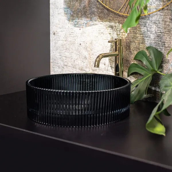 REA - Umývadlo na dosku Ingrid Black REA-U6800