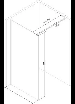 MEXEN/S - KIOTO Sprchová zástena WALK-IN 120x200 cm 8 mm, ružové zlato, dymové sklo 800-120-101-60-40