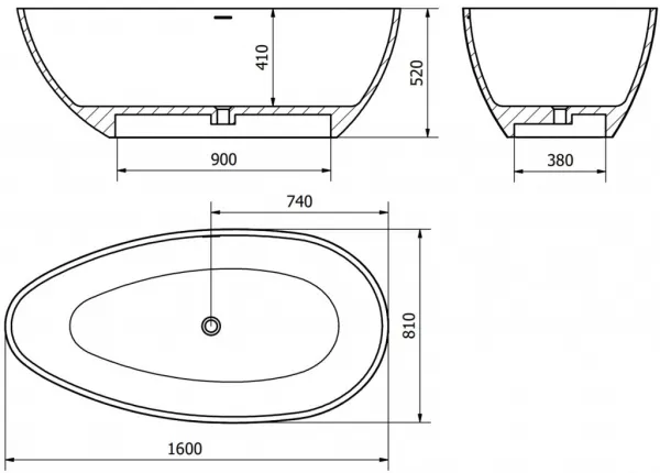 MEXEN - Imola 160 x 81 cm 57281608010