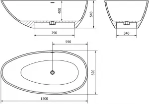 MEXEN - Milano 170 x 86 cm 57301708561