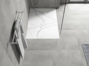 MEXEN - Hugo sprchová vanička obdĺžniková SMC 100 x 80, biely kameň 42158010