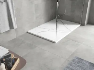 MEXEN - Hugo sprchová vanička obdĺžniková SMC 100 x 80, biely kameň 42158010