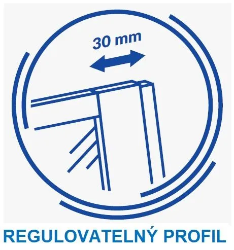 CERSANIT - Paravánom K VANI EASY NEW DVOJDIELNY 140X115cm S301-290