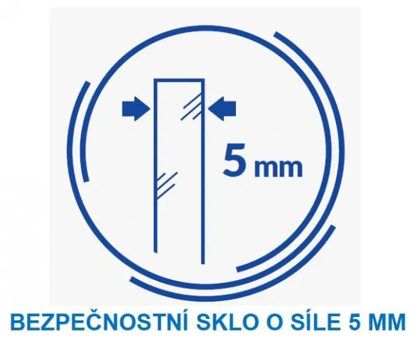 CERSANIT - Paravánom K VANI EASY NEW DVOJDIELNY 140X115cm S301-290